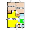 コーポ２０００の間取図