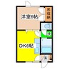 ピーコックホリデー 1DKの間取り