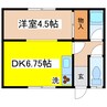 ハイムひがし 1DKの間取り