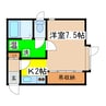 Ｇｒｅｅｎ　ｃｏｕｒｔ 1Kの間取り