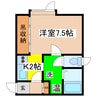 Ｇｒｅｅｎ　ｃｏｕｒｔ 1Kの間取り