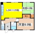 喜代丸ハイツの間取図