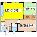 喜代丸ハイツの間取図