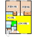 エーコー大楽毛Ａの間取図