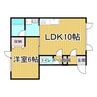 レフルール 1LDKの間取り