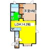 文苑ビレッジＡ号館 1LDKの間取り