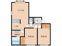 あすかハイツⅡの間取図