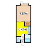 ポプラハイツ 1DKの間取り