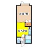 ポプラハイツ 1DKの間取り