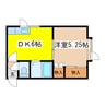 メモリアルコーポ 1DKの間取り