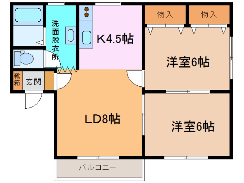 間取図 真由香コーポ