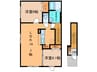モッソ・コンブリオ 2LDKの間取り