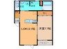 TOWN西5南17ベリーⅡA 1LDKの間取り