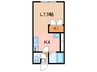 第2恒陽マンション 1Kの間取り