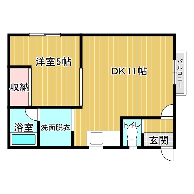 間取り図 根室本線・花咲線/池田駅 徒歩405分 1階 築32年