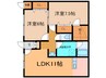 サニーハイツ 2LDKの間取り
