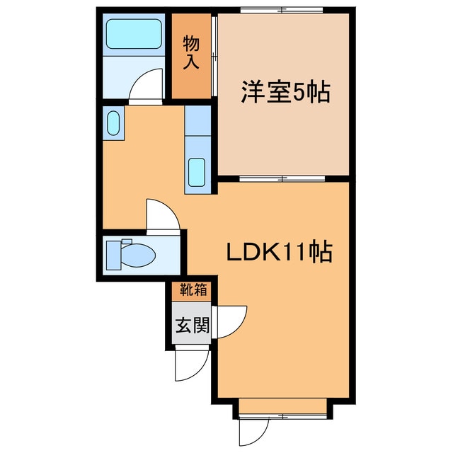 間取り図 コーポリバーサイド328