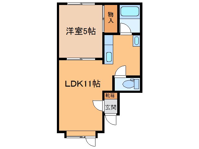 間取り図 コーポリバーサイド328