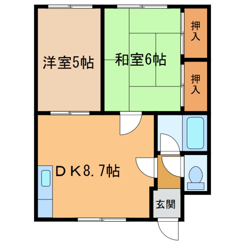 間取図 春日ハイツA