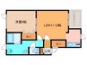 イーグルⅢ 1LDKの間取り