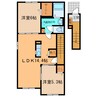 ブルースカイ 2LDKの間取り