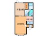 MY HOUSE GOOD RIVER 1LDKの間取り