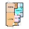 PEACE① 1LDKの間取り