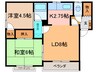 ロイヤルハイツ 2LDKの間取り