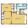 根室本線・花咲線/柏林台駅 徒歩35分 築30年 2LDKの間取り