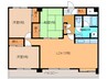 帯広マンション第1 3LDKの間取り