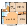 ｍａｒｅ（マーレ）新町 3LDKの間取り