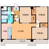 帯広マンション第1 3LDKの間取り