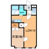 クラッシークラブ 1LDKの間取り