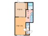 リベラル３３３ 1LDKの間取り
