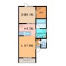TOWN東9南2Ｂ 1LDKの間取り