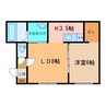 フェリスタ 1LDKの間取り