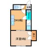 アーバンハイツ 1DKの間取り