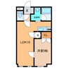 クラッシークラブ 1LDKの間取り