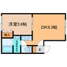 ウエスト27 1DKの間取り