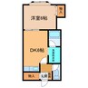 セントラルガーデン9A 1DKの間取り