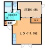 ミレニアム425 1LDKの間取り
