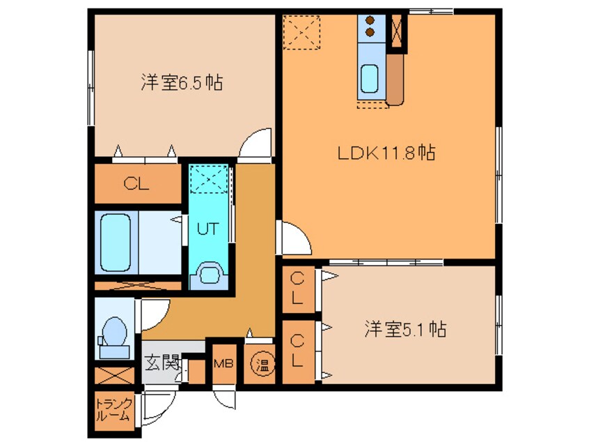間取図 BB・WEST