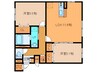 BB・WEST 2LDKの間取り
