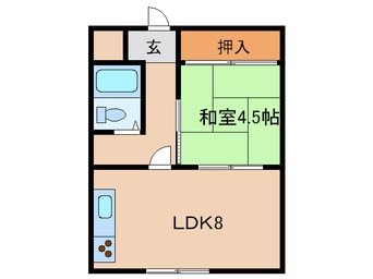間取図 東1条ハイツ