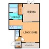 トレイブルックＫ館 1LDKの間取り