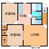 ピュアリッチ 2LDKの間取り