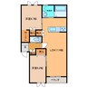 BK-1 2LDKの間取り
