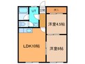 エスポワールIM Ⅲの間取図