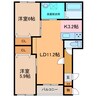 Gracias122 2LDKの間取り