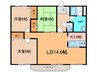 サンブライトハイツ　No.Ⅳ 3LDKの間取り